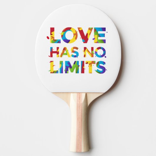 Liebe hat keine Grenzen Tischtennis Schläger (Vorderseite)