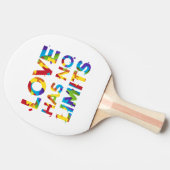 Liebe hat keine Grenzen Tischtennis Schläger (Seitenansicht)
