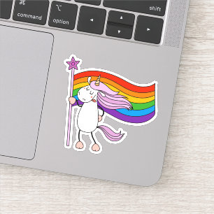 Liebe hat keine Grenzwerte für Unicorn Aufkleber