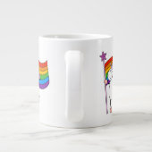 Liebe hat keine Grenzwerte für Unicorn Jumbo-Tasse (Rückseite)