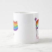 Liebe hat keine Grenzwerte für Unicorn Jumbo-Tasse (Vorderseite)