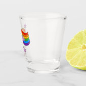 Liebe hat keine Grenzwerte für Unicorn Schnapsglas (Rechts)