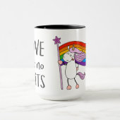 Liebe hat keine Grenzwerte für Unicorn Tasse (Zentrum)