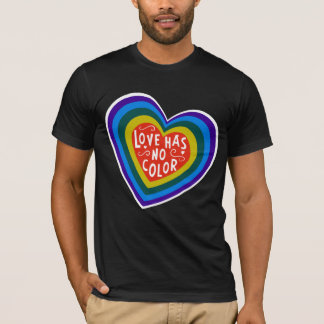 Liebe hat keinen Farbantirassismus/-unterscheidung T-Shirt