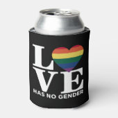 Liebe hat keinen LGBTQ-Rainbow-Pride-Monat Dosenkühler (Kanne Vorderseite)
