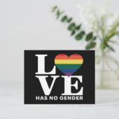 Liebe hat keinen LGBTQ-Rainbow-Pride-Monat Postkarte (Stehend Vorderseite)