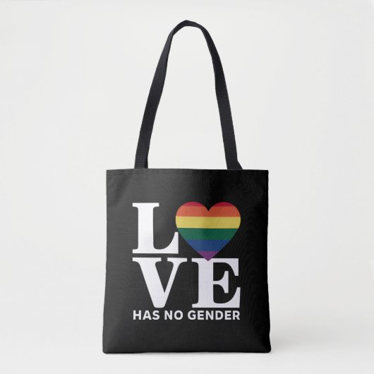 Liebe hat keinen LGBTQ-Rainbow-Pride-Monat Tasche (Vorderseite)