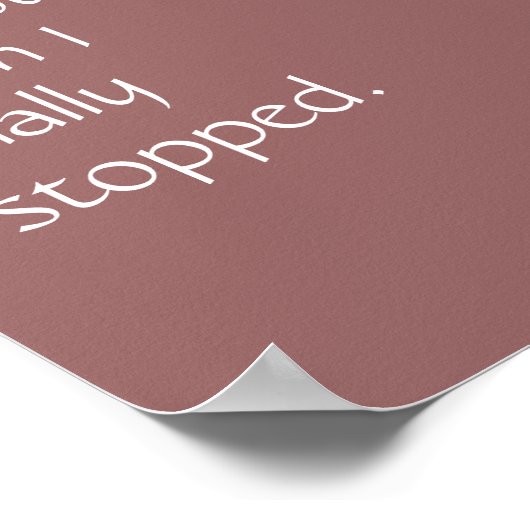 "Liebe hat mich gefunden" Poster (Ecke)