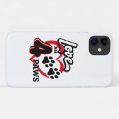 Liebe hat vier Paare Telefonzelle Case-Mate iPhone Hülle (Rückseite (Horizontal))