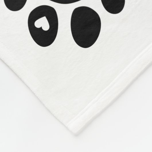 Liebe hat vier Pfoten für Tierfreunde! Fleecedecke (Ecke)