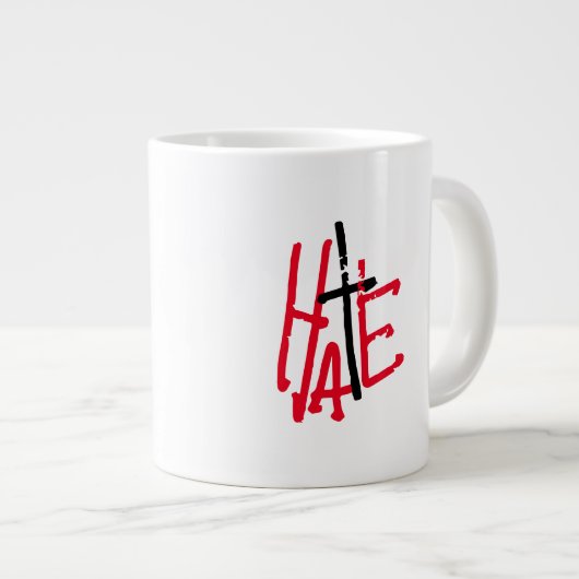 LIEBE HATE Changing MOOD KAFFEE TASSE (Vorderseite Rechts)