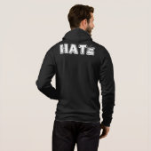 Liebe Hate Sleeveless Zip Hoodie (Schwarz) (Schwarz voll)