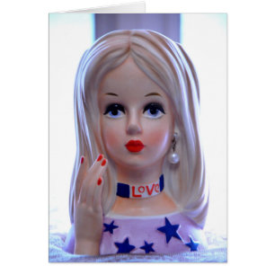 Liebe-Hauptvasehippie-Mädchen Groovy!