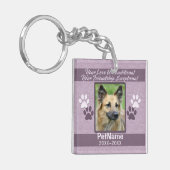 Liebe Haustier-Beileid für Haustiere Schlüsselanhänger (Vorderseite links)