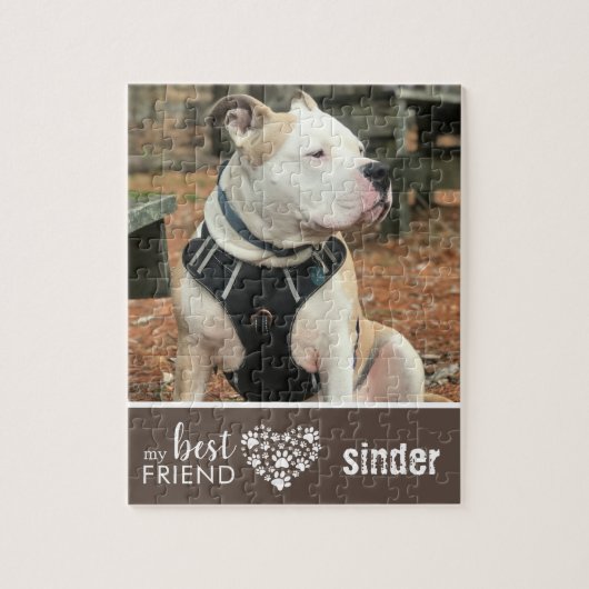Liebe Haustier Hund Foto Personalisiert Puzzle (Vertikal)