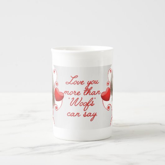 Liebe! Havanese Bone China Tasse (Vorderseite)