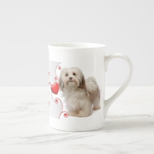 Liebe! Havanese Bone China Tasse (Rechts)