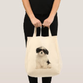 Liebe Havanese Welpe Hund Tote Tasche (Vorderseite (Produkt))