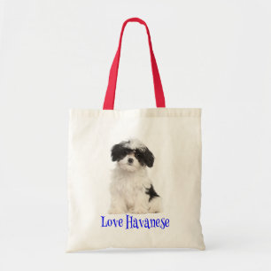 Liebe Havanese Welpe Hund Tote Tasche