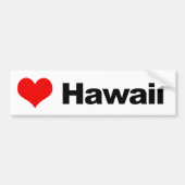 Liebe Hawaii Autoaufkleber (Vorne)