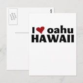 Liebe Hawaii Postkarte (Vorne/Hinten)