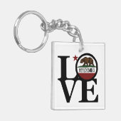 LIEBE Healdsburg California Schlüsselanhänger (Vorderseite links)