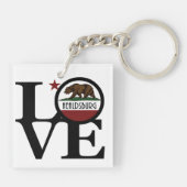 LIEBE Healdsburg California Schlüsselanhänger (Rückseite)