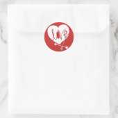 Liebe Heart Arrows Sticker (Tasche)