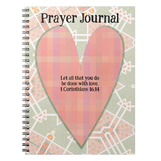 Liebe Heart Art Faith Journal Notizblock (Vorderseite)