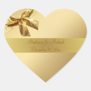 Liebe-Heart-Aufkleber mit Bow Herz-Aufkleber