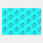 Liebe Heart Balloon Wedding Geschenkpapier Set (Vorderseite 3)