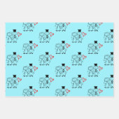 Liebe Heart Balloon Wedding Geschenkpapier Set (Vorderseite 2)