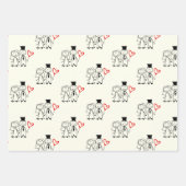 Liebe Heart Balloon Wedding Geschenkpapier Set (Vorderseite)