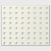 Liebe Heart Balloon Wedple Couple Geschenkpapier (Flach)