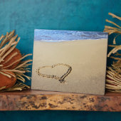 Liebe Heart Beach Fotoplatte (Seite)