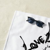 Liebe Heart Beach Handtuch (Beispiel)