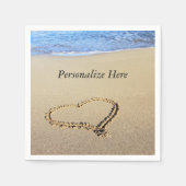 Liebe Heart Beach Serviette (Vorderseite)