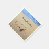 Liebe Heart Beach Serviette (Ecke)