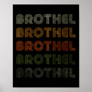 Liebe Heart Brothel T-Shirt Grunge Vintager Stil S Poster