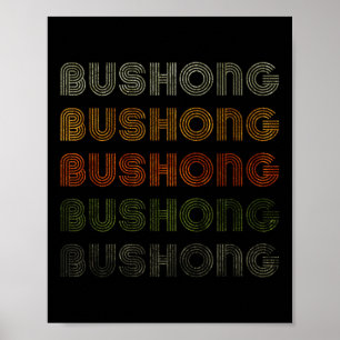 Liebe Heart Bushong T-Shirt Grunge Vintager Stil S Poster
