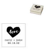 Liebe Heart Custom Wedding Briefmarke Gummistempel (Stempel)