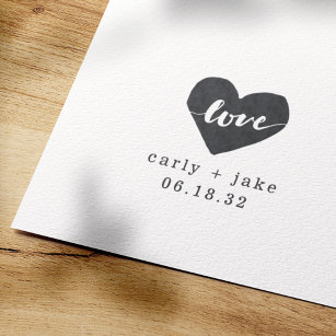 Liebe Heart Custom Wedding Briefmarke Gummistempel