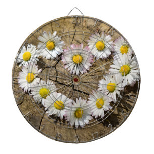 Liebe Heart Daisies Dartscheibe