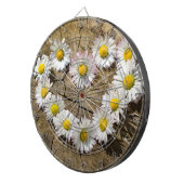 Liebe Heart Daisies Dartscheibe (Vorderseite rechts)