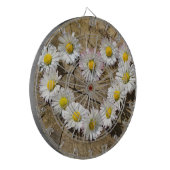 Liebe Heart Daisies Dartscheibe (Vorderseite Links)