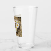 Liebe Heart Daisies Glas (Links)