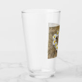 Liebe Heart Daisies Glas (Rechts)