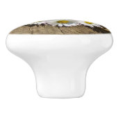 Liebe Heart Daisies Keramikknauf (Seitenansicht)