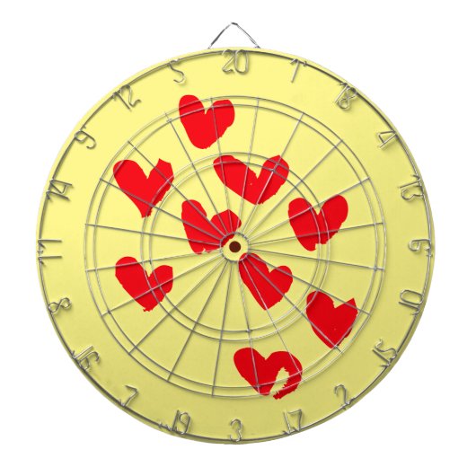 Liebe Heart Dartboard Dartscheibe (vorne)
