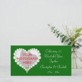 Liebe Heart Diamond Emerald Jubiläum Ankündigung (Stehend Vorderseite)